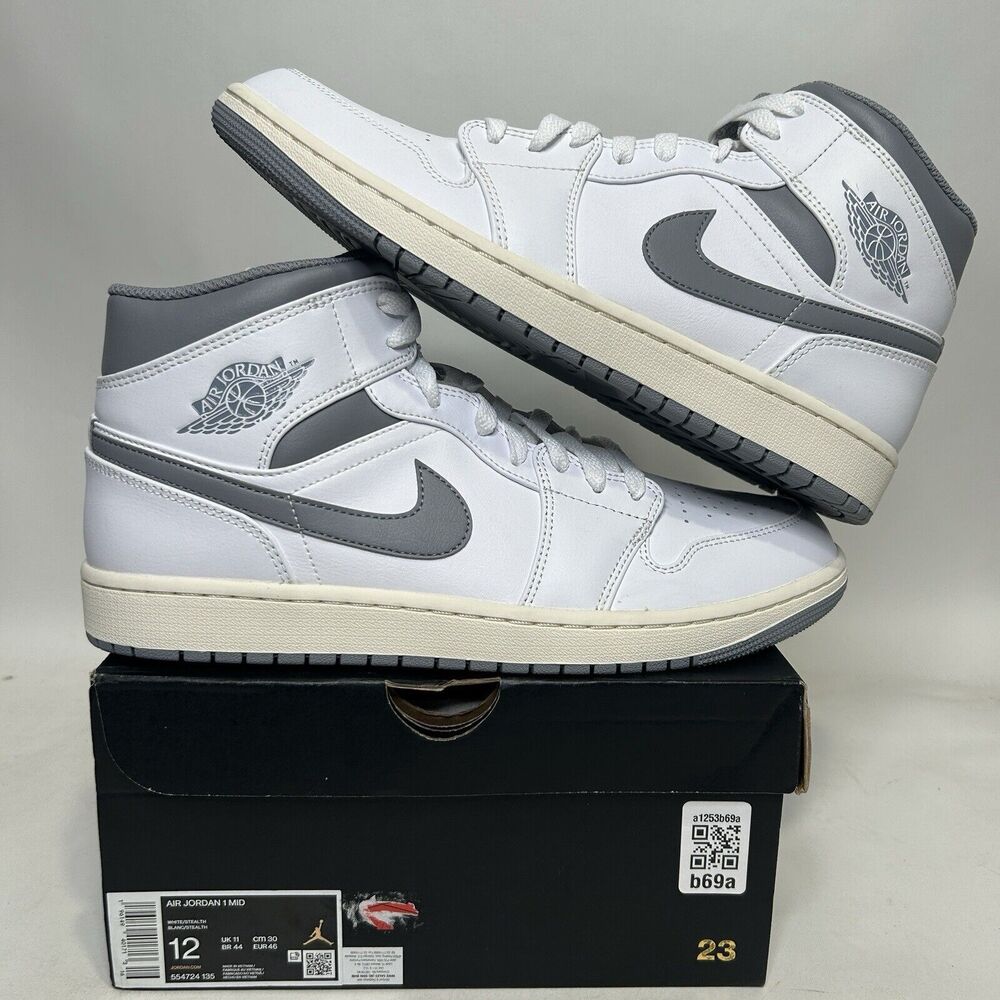 Nike Shoes Air Jordan 1 Mid Retro “Neutral Grey” 2024 - Picture 1 of 6